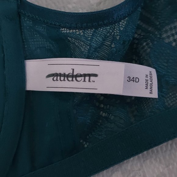 AUDEN Push-Up Demi Coverage Racerback Bra 34D - Picture 6 of 7